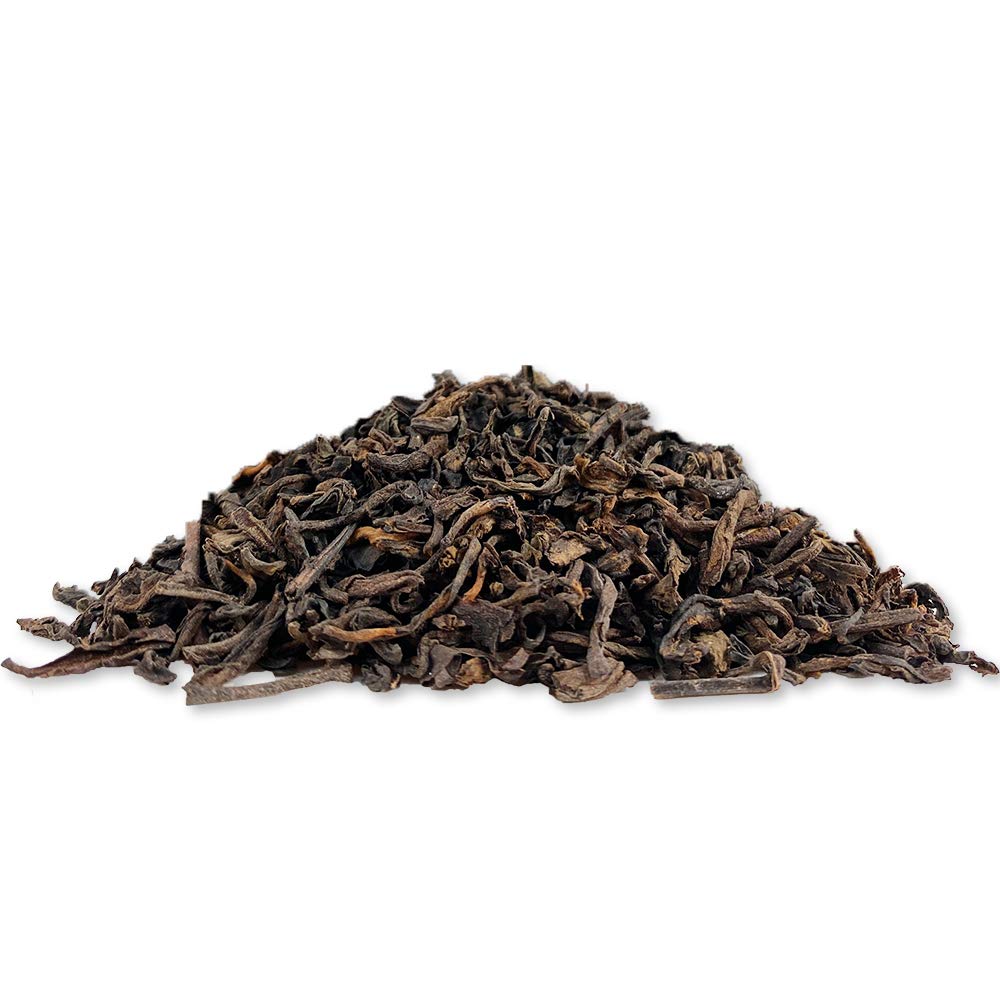 Tian Hu Shan Puerh Tea Loose Leaf, Ripe Pu'Erh Tea, Aged Black Tea Puerh Tea, 8 Ounce (Pack Of 1)