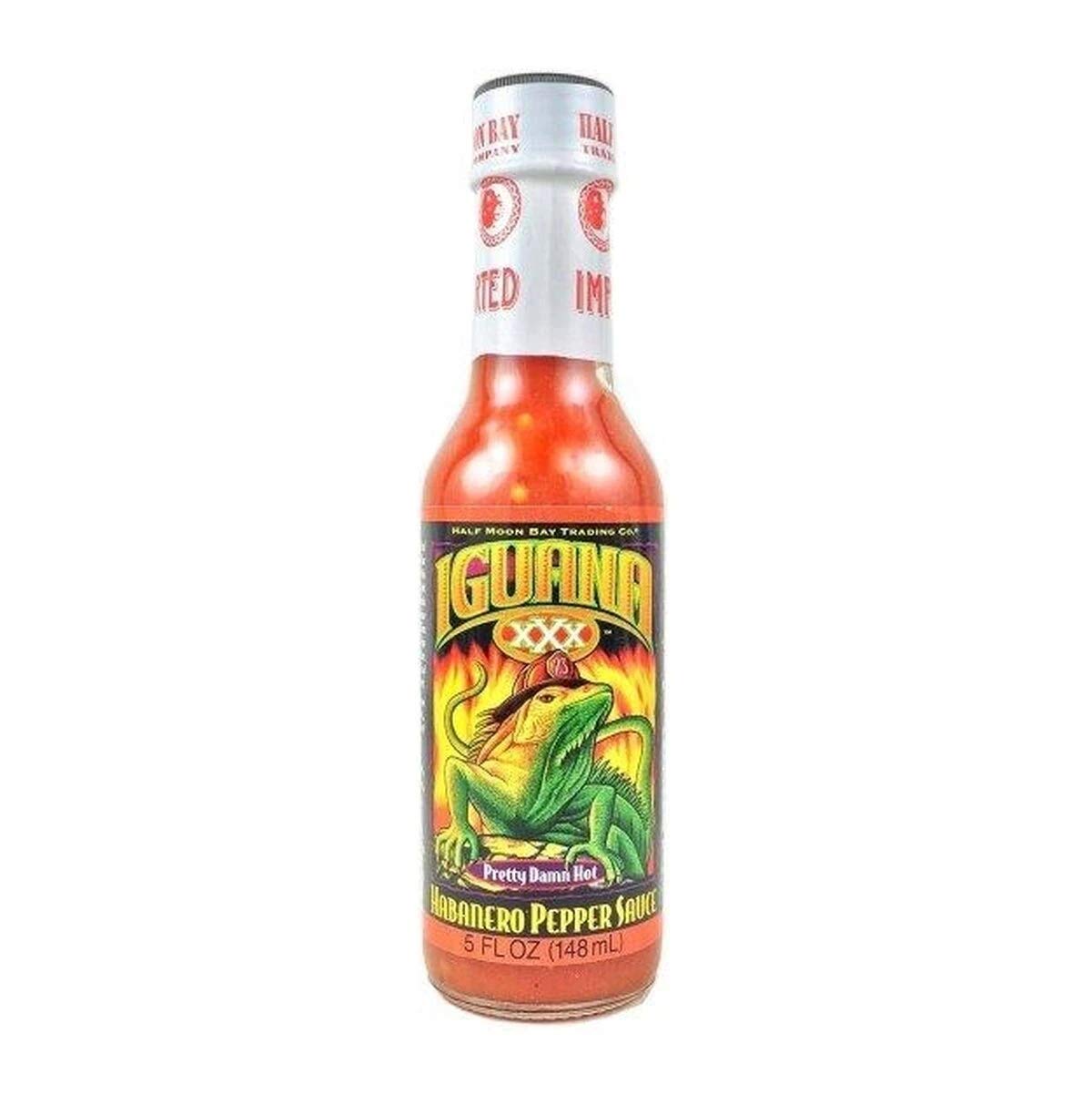 Iguana Hot Sauce, XXX Habanero Pepper, 5 Fl Oz, Pack of 1