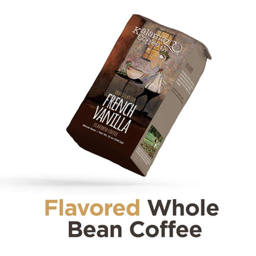 Kalamazoo Coffee Company French Vanilla Whole Bean Coffee - That Silky Sip Flavored Coffee | 12Oz Bag (1 Pack)