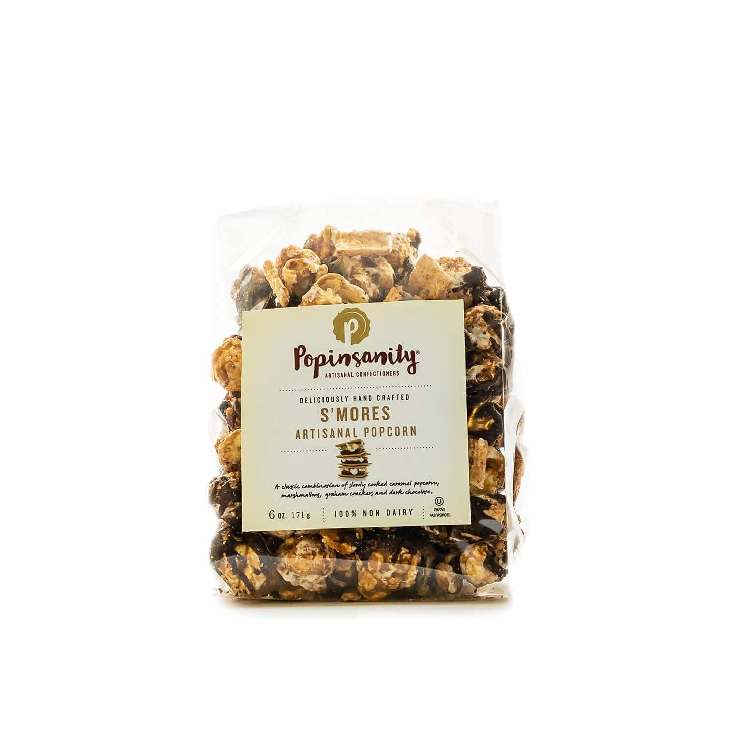 Popinsanity Gourmet Popcorn Gift Set In A Deep Chocolate Brown Deluxe Box. Overflowing With 4 Bags X 6 Oz Most Popular Popped Popcorn Flavors. Kosher, Non-Gmo, Dairy-Free. Variety Prime Gift Basket.