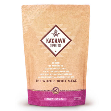 Ka’Chava Whole Body Meal Shake Coconut Acai 2 Lb – Vegan Protein Powder With 85+ Superfoods & Greens – Plant-Based Meal Replacement – Probiotics & Digestive Enzymes – Gluten & Dairy Free (15 Servings)