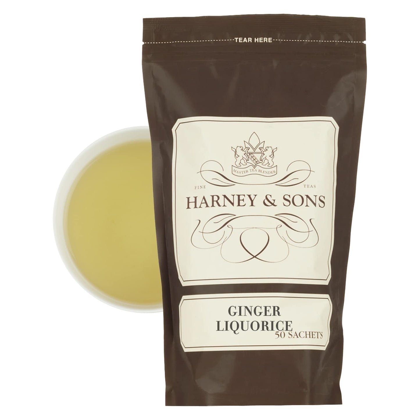 Harney & Sons Tea, Ginger & Liquorice, 50 sachets