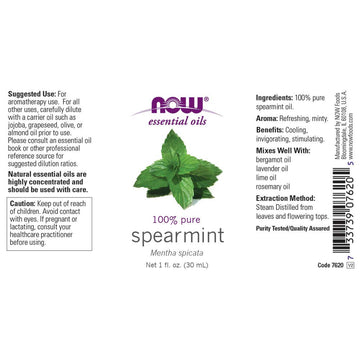 Now Spearmint Oil, 1-Ounce (Pack Of 2)