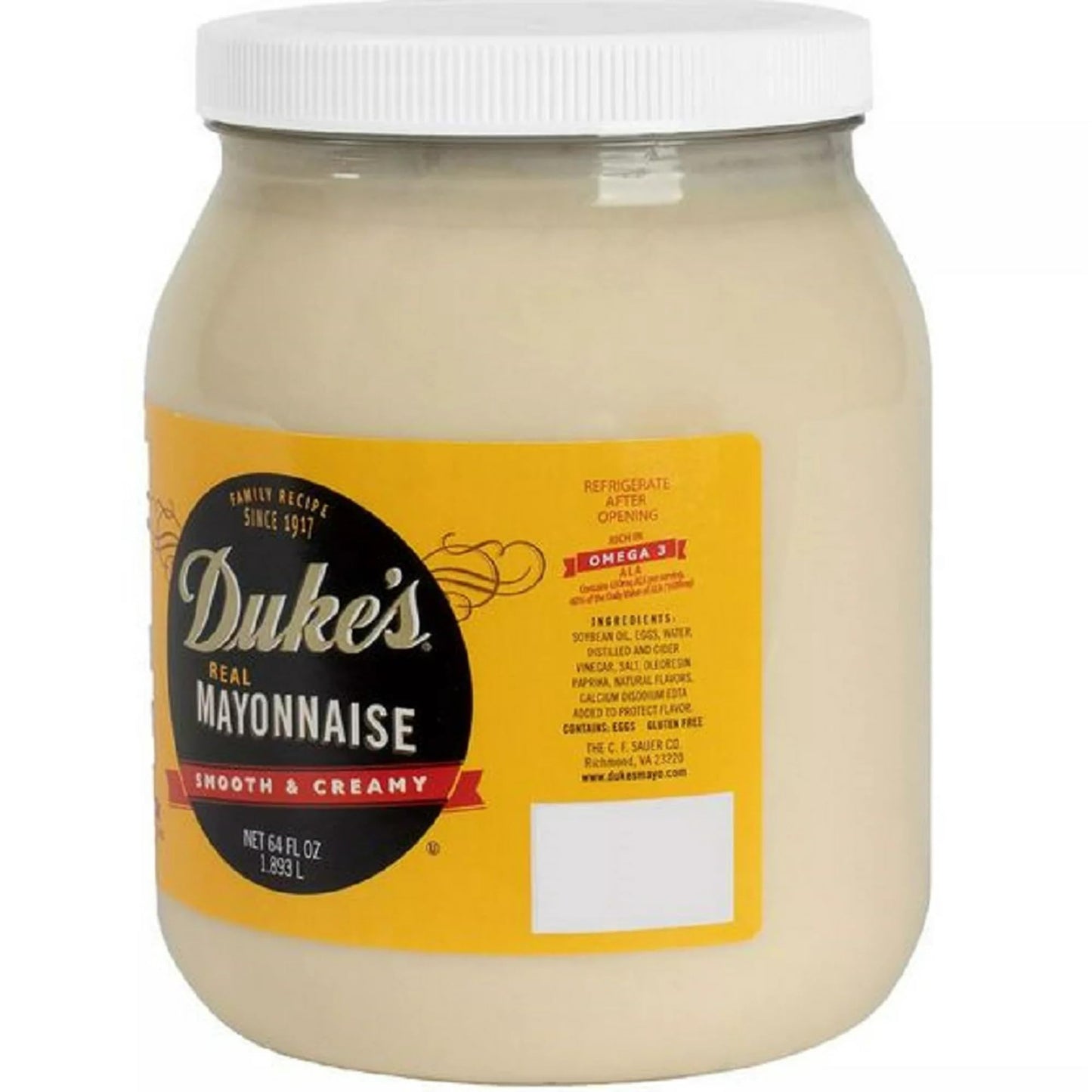 MIALO Trusted Traders Dukes Real Mayonnaise, Large 64 oz.
