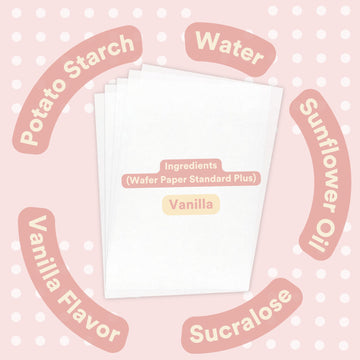 Printable Edible Wafer Paper Sheets From Paper2Eat (0.40 Mm - 100 Sheets/Vanilla)