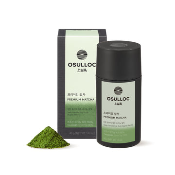 Osulloc Premium Matcha Powder (Unsweetened), Premium Organic (Usda) Pure Leaf Green Tea From Jeju, 1.41 Oz, 40G