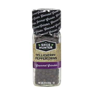 The Spice Hunter Tellicherry Peppercorns Grinder, 2.2-Ounce Jar