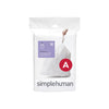 Simplehuman Code A Custom Fit Drawstring Trash Bags In Dispenser Packs, 30 Count, 45 Liter 12 Gallon, White