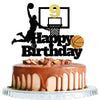 Basketball Happy 9th Birthday Cake Topper-Basketball Themed Birthday Party Cake Decoration-9 Years Birthday Party Supplies (9th)