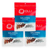 Olli Salumeria, Preservative-Free Salaminis, Salami Bites, Classic - with Garlic, Salt, and Pepper (2.6 oz, 3 Pack)