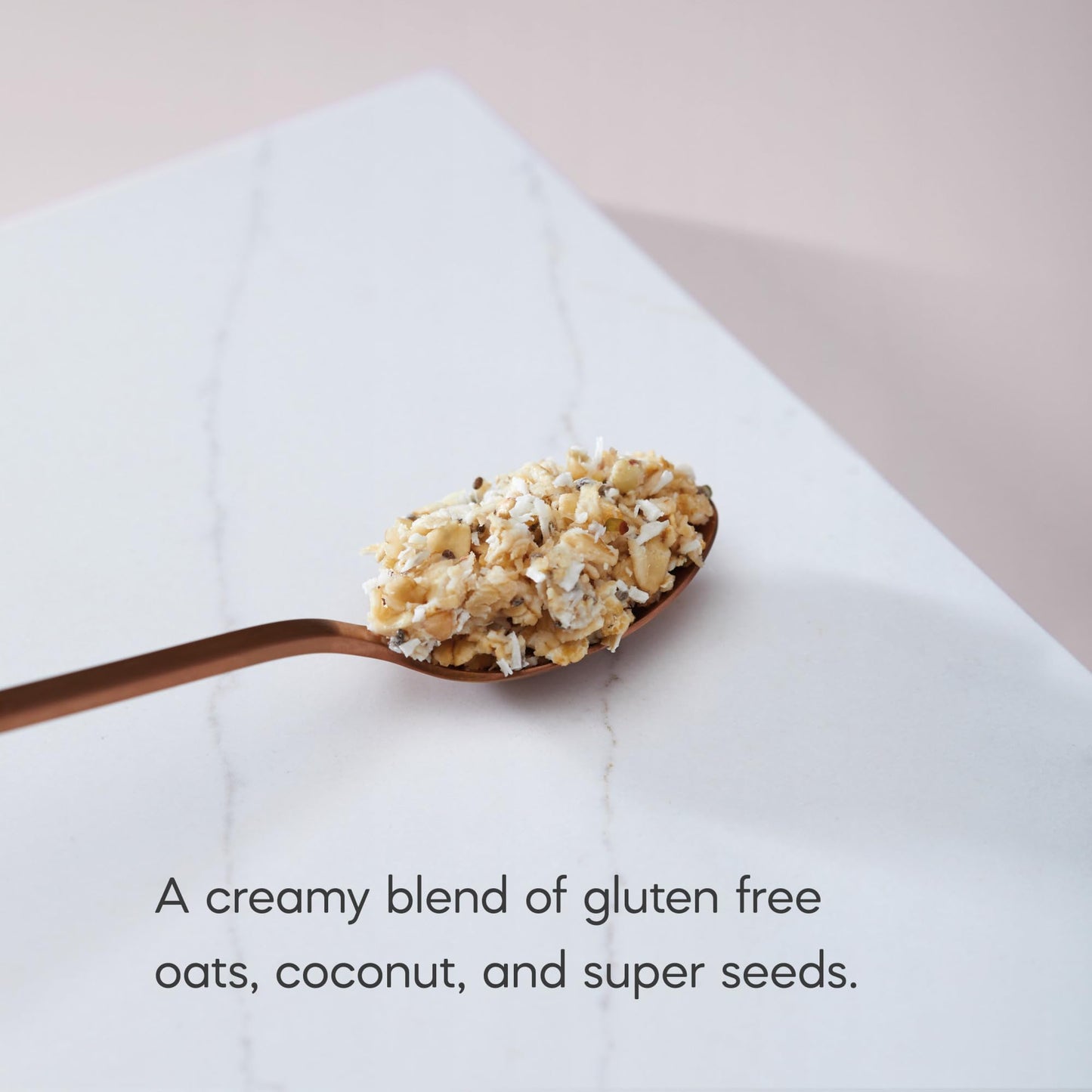 Qia Superfood Organic Gluten Free Creamy Coconut Instant Oatmeal, 6 Packets, Non-Gmo, 35G Whole Grains, 6G Plant Based Protein,