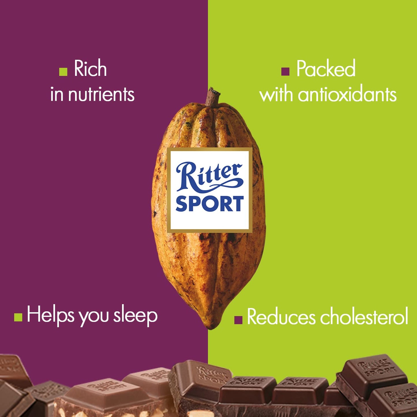 Ritter Sport Marzipan 100 G (Pack Of 8)