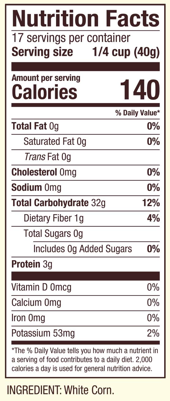Bobs Red Mill Creamy White Corn Grits Hot Cereal, 24 oz Pack of 4, Natural