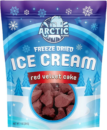 Arctic Farms Freeze Dried Ice Cream That Does Not Melt (Red Velvet Cake)