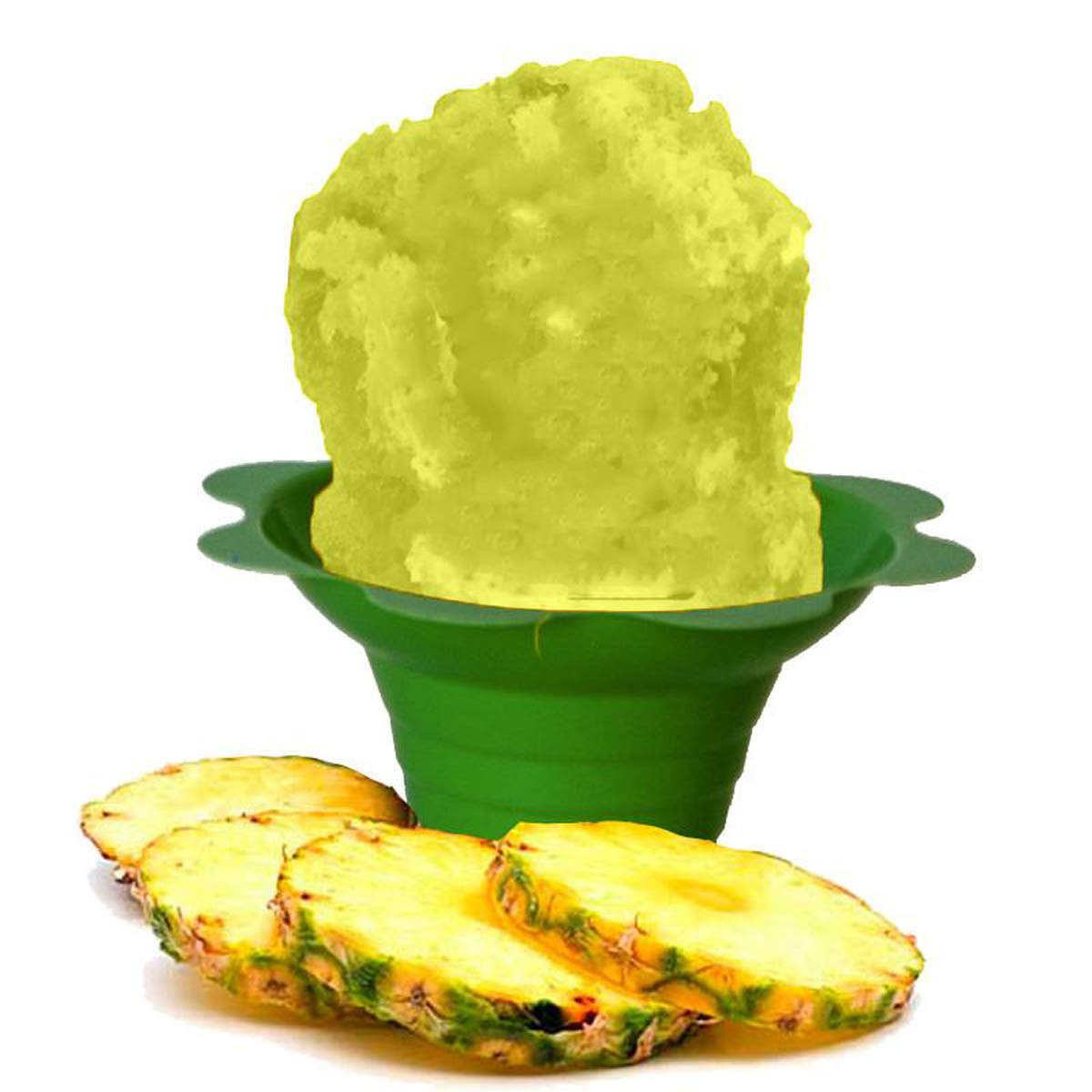 Hypothermias Shaved Ice & Snow Cone Syrup Syrup - BPA-Free Plastic Bottle Quart (32 Fl Oz) - Pineapple - Non-GMO 100% Pure Cane