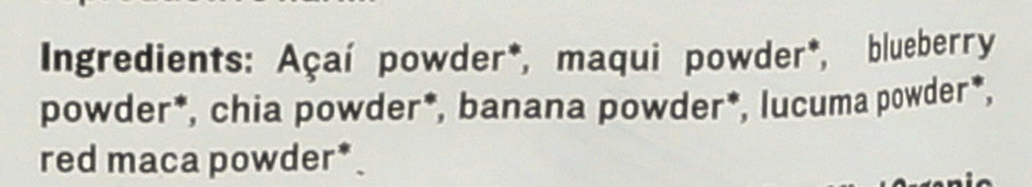 Sunfood Superfoods Organic Acai Maqui Bowl Mix - Acai Powder Organic, Acai Powder For Smoothie Bowles, Maqui Powder Organic, Maqui Berry Extract, Antioxidants & Vitamin C - 6 Oz Bag