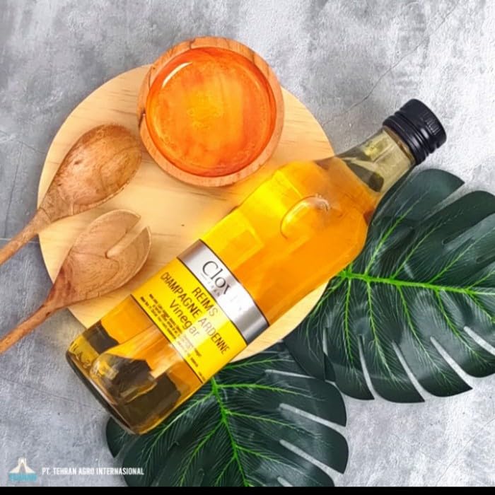 Clovis Reims Champagne Vinegar - 1L (33.81 Fl Oz) - Premium Quality Cooking Ingredient