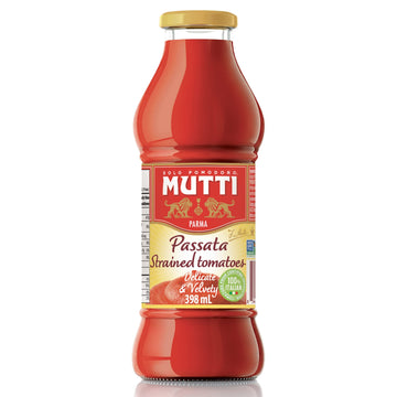 Mutti Tomato Puree (Passata), 14 Oz. | 1 Pack | Italy’S #1 Brand Of Tomatoes | Fresh Taste For Cooking | Canned Tomatoes | Vegan Friendly & Gluten Free | No Additives Or Preservatives