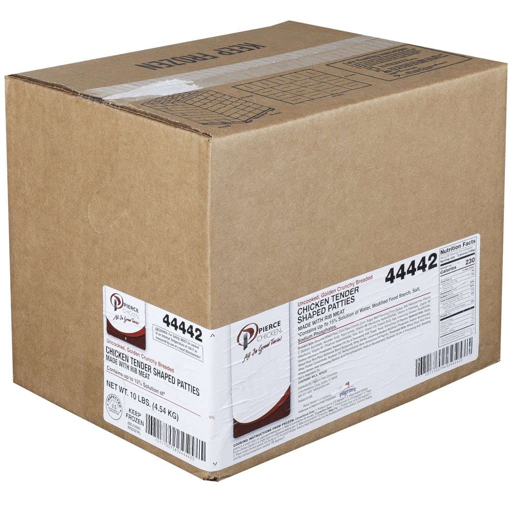 Pierce Golden Crunchy Breaded Tender, 5 Pound - 2 per case