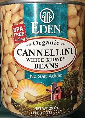 Eden Foods Organic Cannellini White Kidney Beans, 29-Ounce Cans -- 12 Per Case