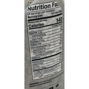 One Degree Gluten Free Sprouted Rolled Oats - 80 Ounce (5 lbs) - Organic, Non-GMO, Healthy Breakfast Option