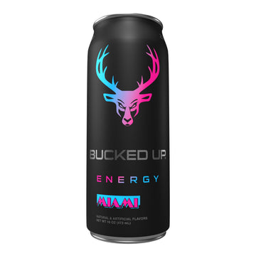 Bucked Up Energy Drink 300mg - Gym N' Juice Flavor - 12 Pack (Miami)