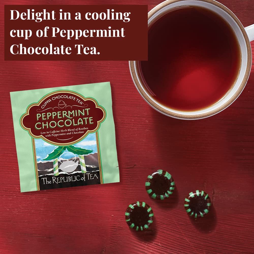 The Republic of Tea Cuppa Chocolate Tea Assortment Gift - 24 Individually Wrapped Dessert Tea Bags