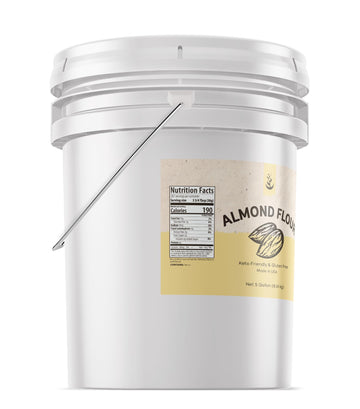 PURE ORIGINAL INGREDIENTS Almond Flour 5 Gallon Bucket, 304 Ounce, Gluten-Free, Ideal for Baking