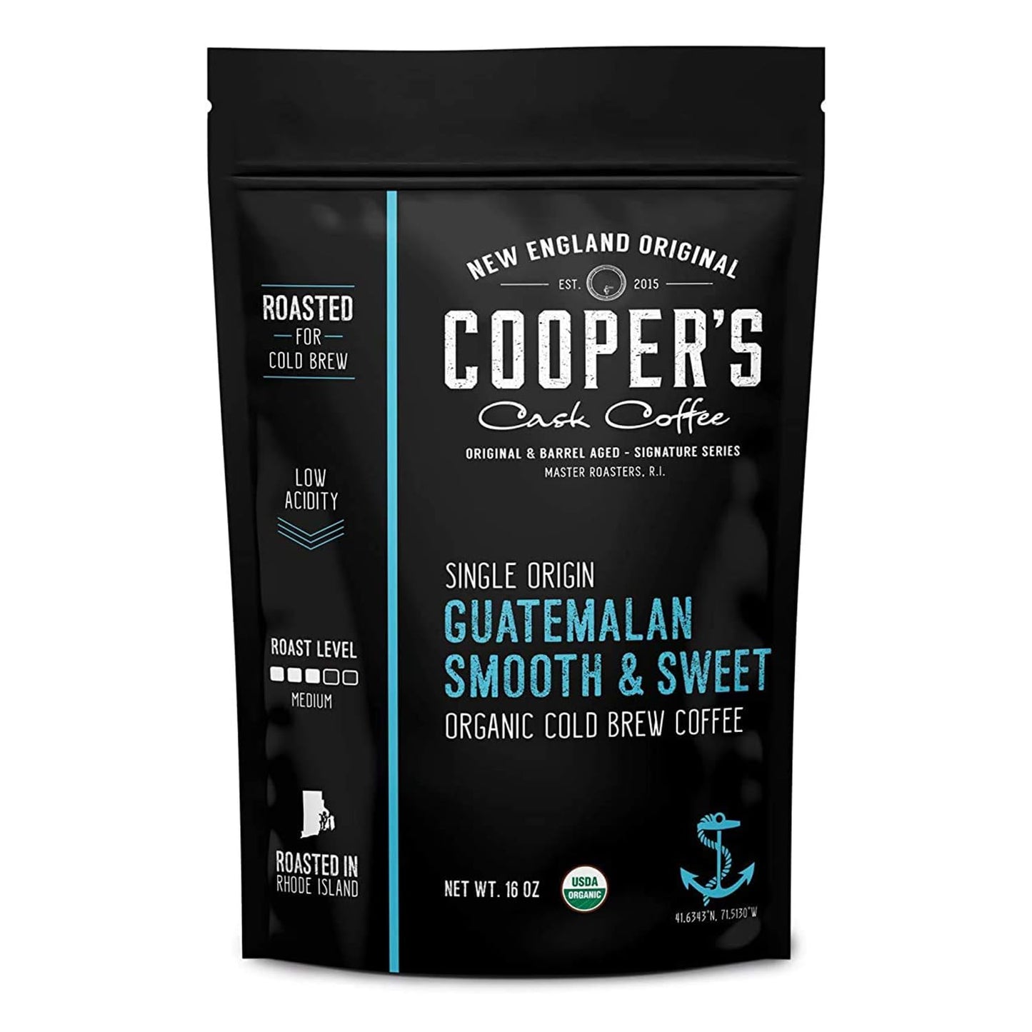 Guatemala Organic Cold Brew Coffee, Single Origin, Gourmet Beans, Tasting Notes Of Milk Chocolate, Creamy Caramel & A Hint Of Or