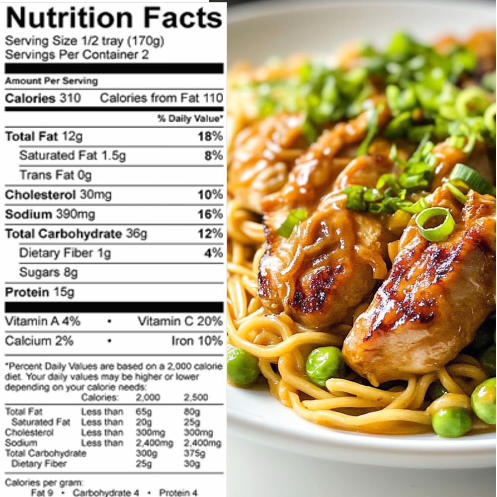 Grumpy Butcher Premium Prepared Meals: Thai Style Chicken Breast & Yakisoba Noodles, 6 Pack (12 Oz Each, 4.5 Lb Total) - Artisan