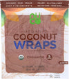 All-Natural, Paleo, Gluten Free, Vegan Non-Gmo, Kosher Raw Veggie Nuco Coconut Wraps Cinnamon Flavor. No Salt Added Low Carb And
