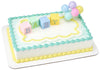 Decopac B-A-B-Y Blocks Decoset Cake Decoration Blue, Pink, Yellow, Approximately 5'' High