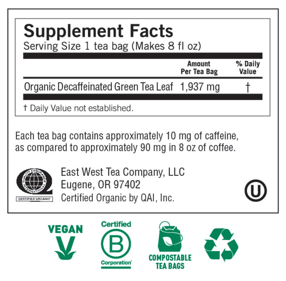 Yogi Tea, Green Tea Pure Green Decaf, 1.09 Ounce
