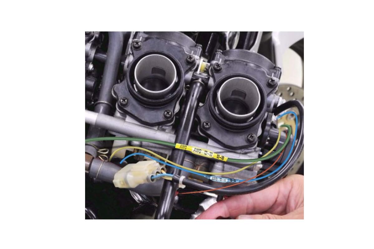 Fagegfa 100Pcs 22-18 Awg Red Heat Shrink Butt Connectors Waterproof Insulated Crimp Butt Splice Electrical Connectors