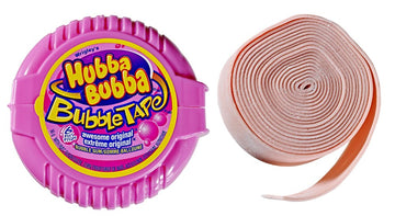 Hubba Bubba Bubble Tape, Awesome Original, 6 Feet Of Gum,( Canadian), (Pack Of 12)