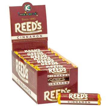 Reeds Cinnamon Candy Rolls | Traditional Cinnamon Hard Candy | Reeds Classic Spiced Hard Cinnamon Candy Brought To You By Iconic
