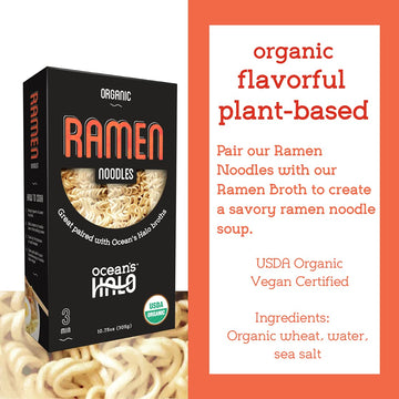 Ocean'S Halo, 5 Pack Organic Ramen Noodles, Vegan, Usda Organic