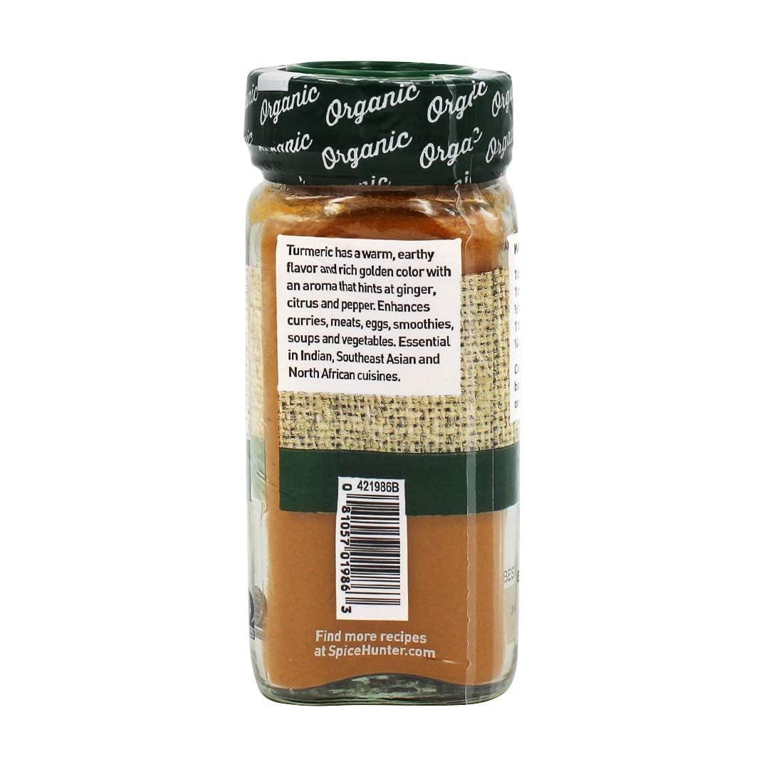Spice Hunter Organic Turmeric, Ground, 1.6 Ounce (Pack Of 6)