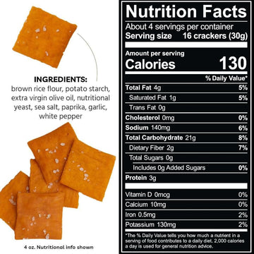 Every Body Eat Cheese-Less Snack Thins, Gluten & Dairy Free, Vegan (1 Pack)