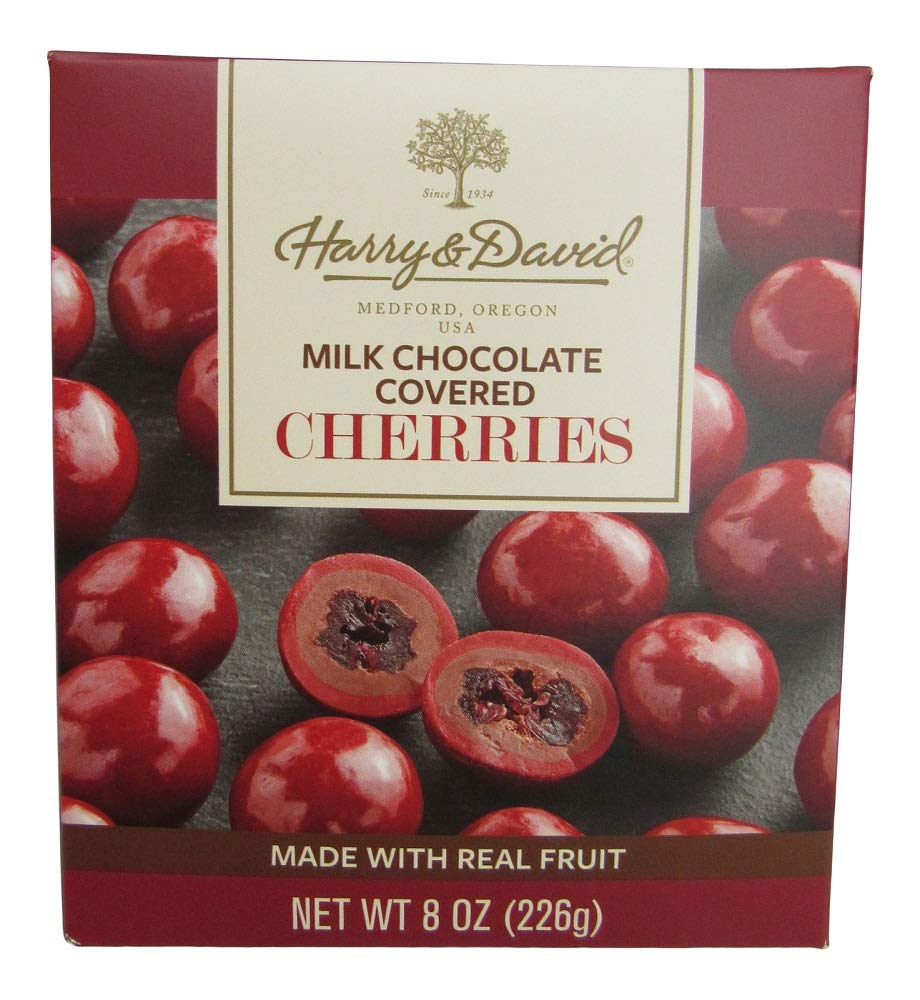 Harry And David, Milk Chocolate Covered Cherries, 8 Ounces.