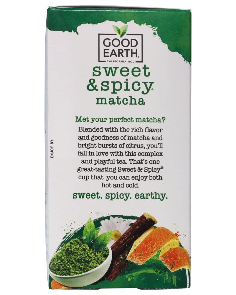 Good Earth 216930 Super Green Tea, Matcha Maker Green Tea - 18 Ct. Box