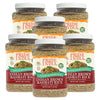Pride Of India - Pack Of 6 - Extra Long Brown Basmati Rice - Naturally Aged Healthy Grain, 3 Lbs Jar