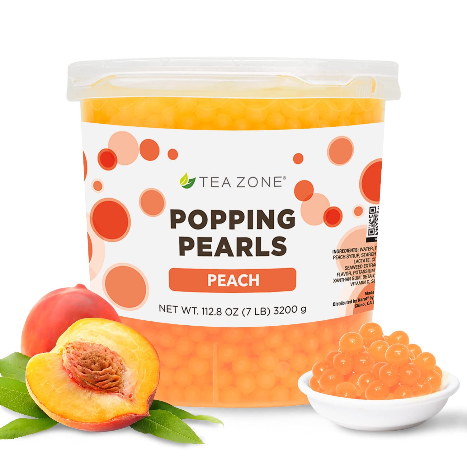 Tea Zone 7 Lbs Peach Popping Pearls