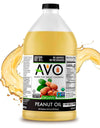 AVO Made for Great Cooking Organic Peanut Oil Half Gallon - Perfect for Cooking & Deep Frying - Ideal for Chefs, Moms, and Grill