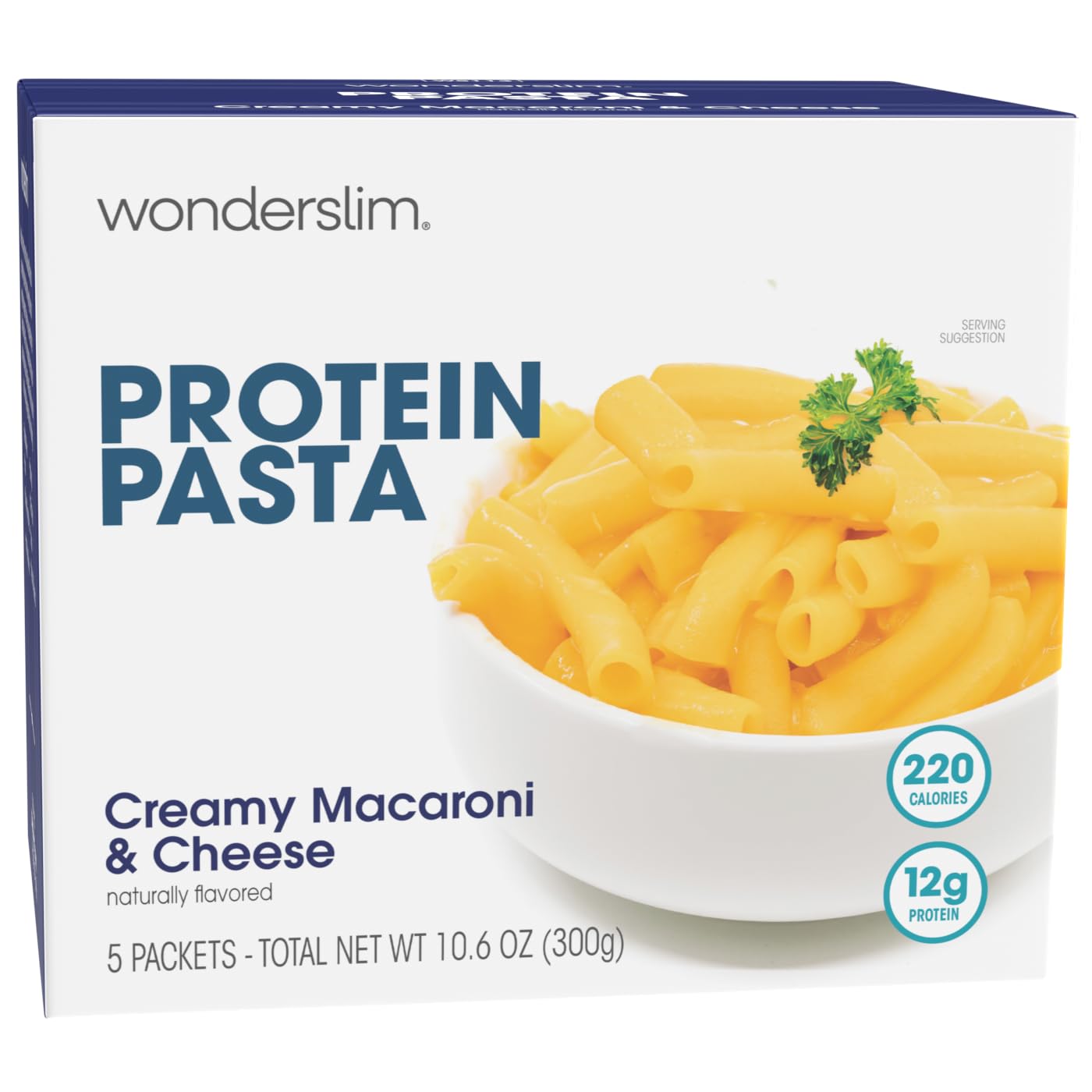 Wonderslim Protein Pasta, Macaroni & Cheese, 12G Protein, Low Calorie (5Ct)