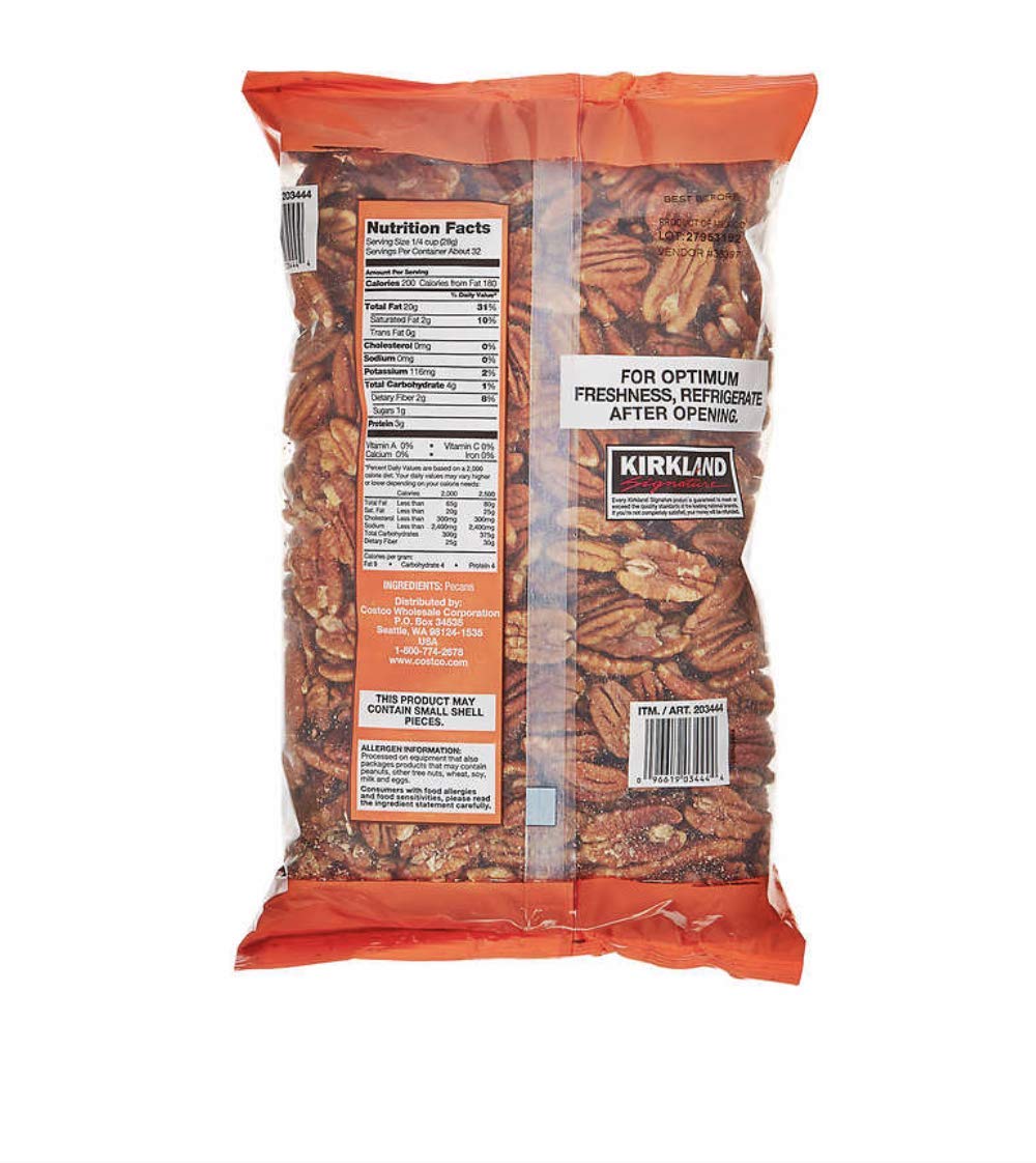 KLS Signature Whole Pecan Halves 2 LB Bulk Saving