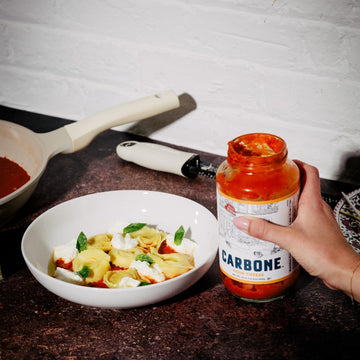 Carbone Four Cheese Pasta Sauce | Tomato Sauce Made With Fresh & All-Natural Ingredients | Gluten Free, Low Carb Pasta Sauce, 24