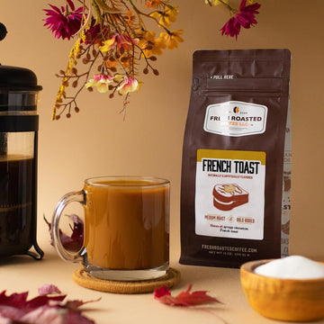 Fresh Roasted Coffee, French Toast Flavored Coffee, 12 Oz, Medium Roast, Kosher, Ground