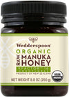 Wedderspoon Raw Organic Manuka Honey KFactor 16+, 8.8 Oz, Unpasteurized, Genuine New Zealand Honey, Multi-Functional, Non-GMO Su