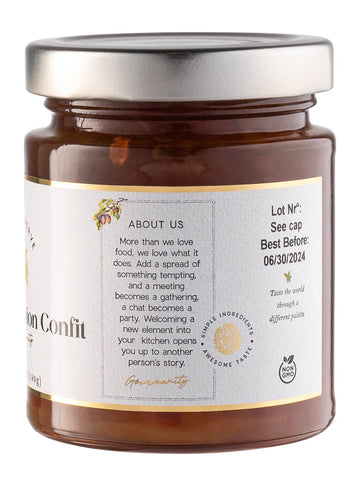 Gourmanity Mulhouse Onion Jam, Sweet & Savoury Taste, Serve With Burgers, Grilled Meat And Fish, All Natural, Non-Gmo, Product O